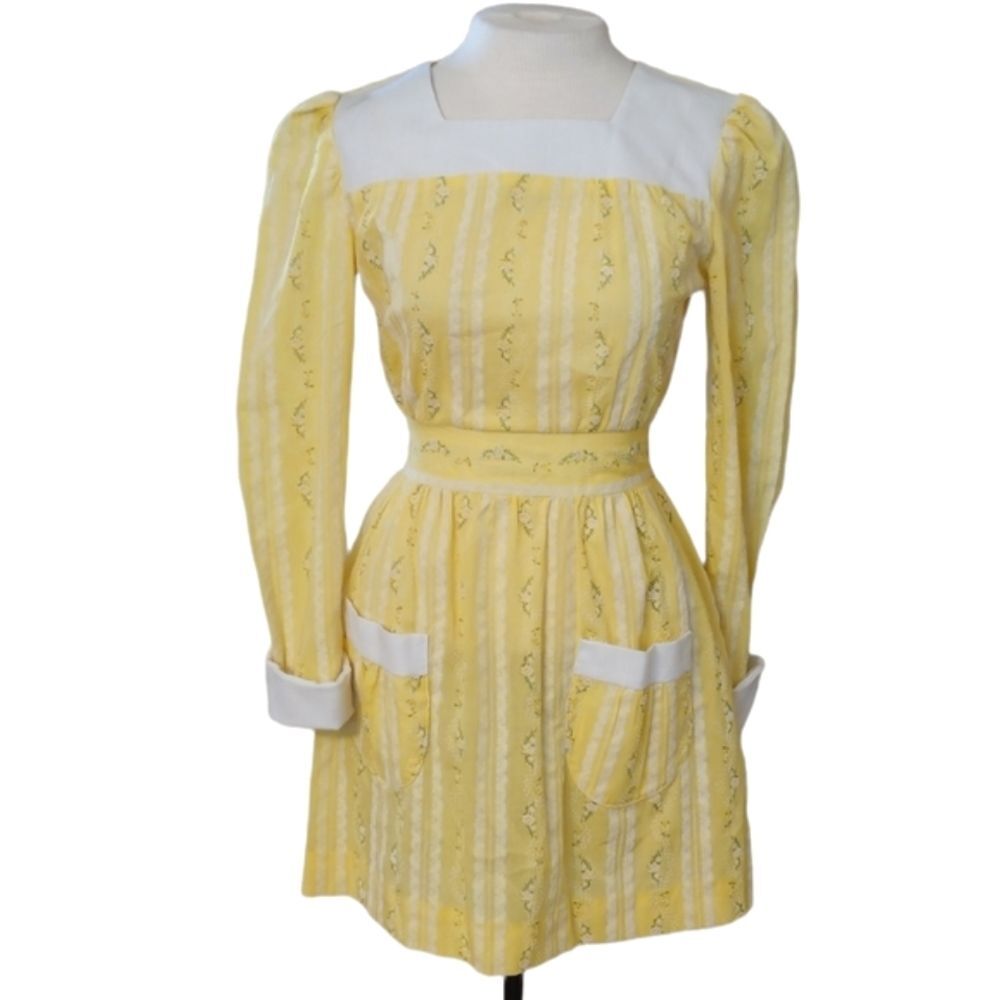 Vintage Texas Miss Cottage Core Prairie Floral Dress